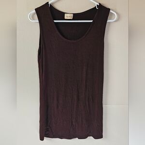 Modbe Size M Dark Brown Tank Top
